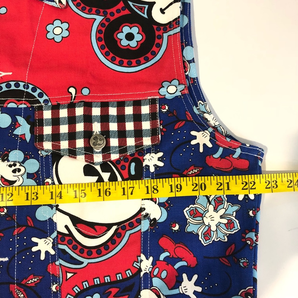 Walt Disney Co. Denim Vest Mickey Size M Unisex - Picture 7 of 8